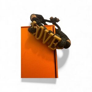 Black and wood LOVE' Bracelet